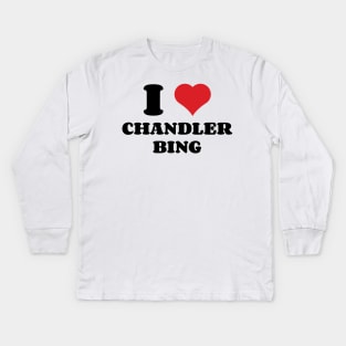 I Heart Chandler Bing v2 Kids Long Sleeve T-Shirt